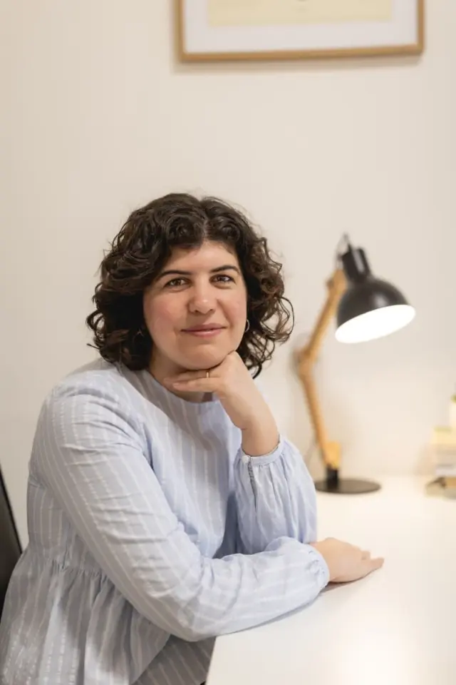 Ilaria Neri nel suo studio